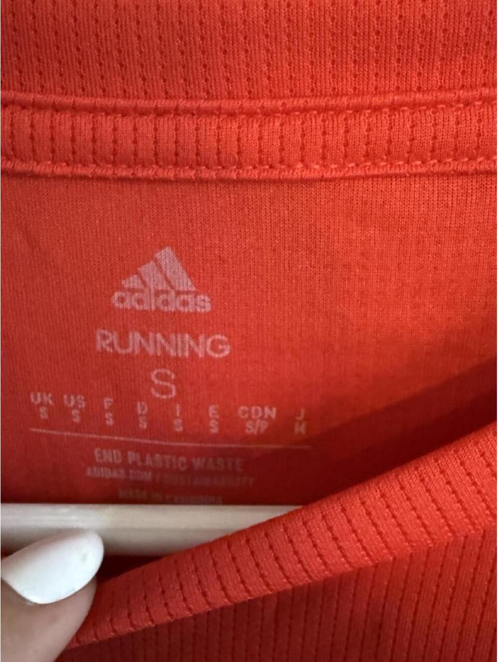 Adidas Run It Tee M Men's Running T-Shirt Vivid Red Size S - Picture 5 of 5